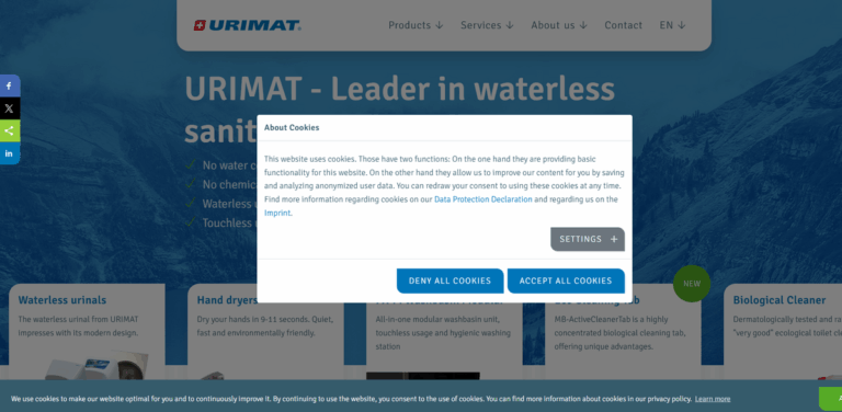 URIMAT: Leading Provider of Waterless Sanitary Solutions
