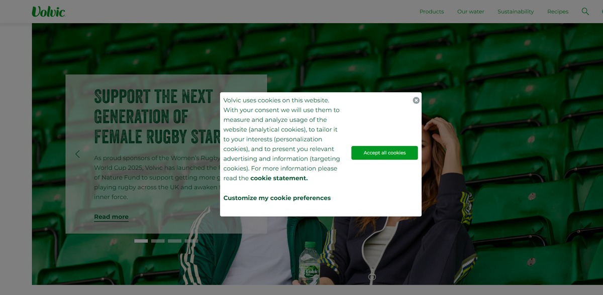 Volvic natural mineral water