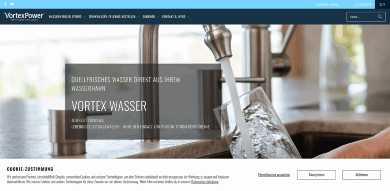 VortexPower® AG: Transforming Tap Water into Fresh Mountain Spring Water