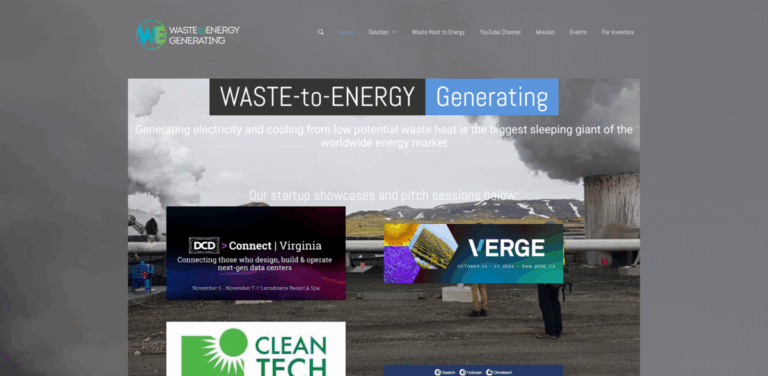 Waste To Energy Generating Inc. Transforms Waste Heat into Electricity and Fresh Water