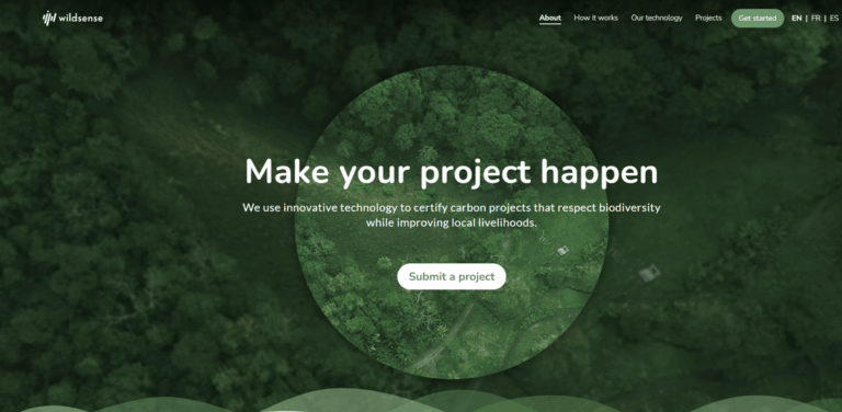 Wildsense: Transforming Visionary Ideas into Reality with Innovative Carbon Certification Technology