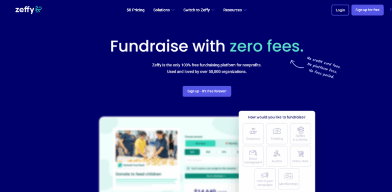 Zeffy: A Free Fundraising Platform Empowering Nonprofits