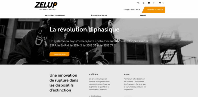 Zelup: Innovative Firefighting Solutions with Diphasic Technology