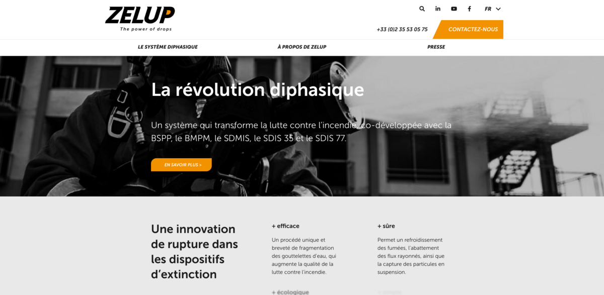 Zelup: Innovative Firefighting Solutions with Diphasic Technology