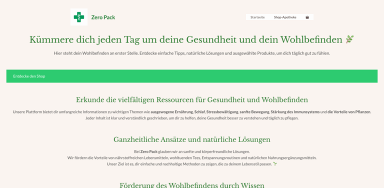 Zero Pack: Your Daily Companion for Health and Well-being