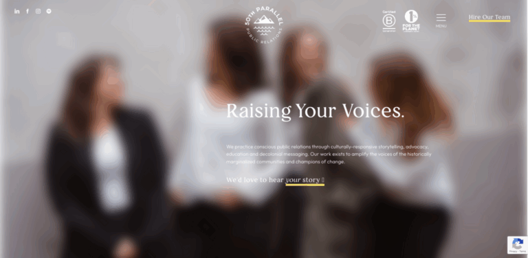 50th Parallel PR: Amplifying Marginalized Voices Through Conscious Communication