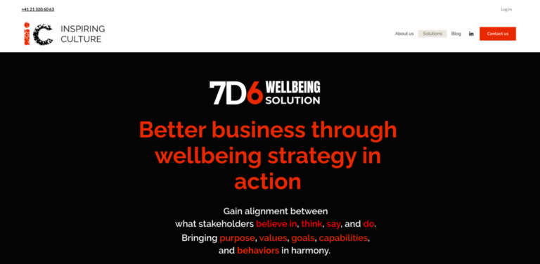 Inspiring Culture: Elevating Business Through the 7D6 Wellbeing Solution
