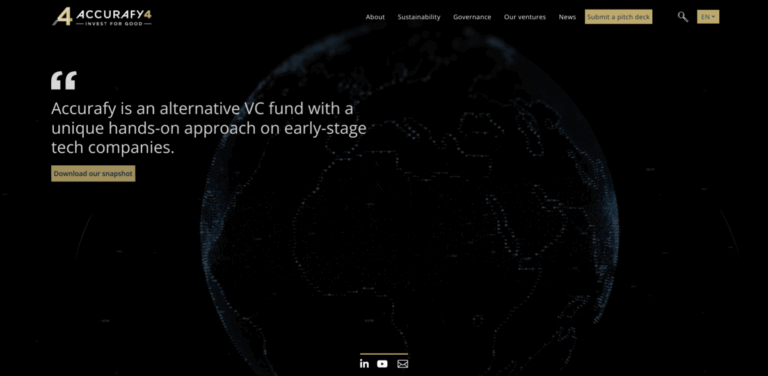 Accurafy 4: A Venture Capital Fund for Early-Stage Tech Investments