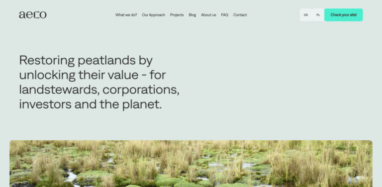 Aeco: Restoring Europe’s Peatlands for Climate Resilience