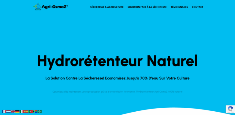 Agri-OsmoZ: Natural Hydroretentor for Sustainable Agriculture