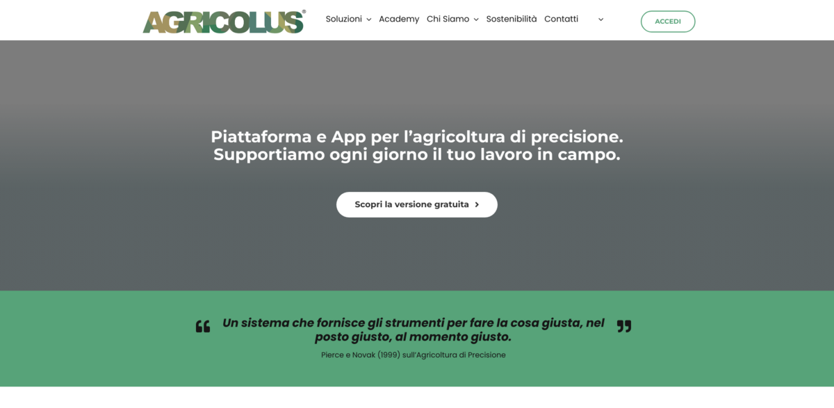 Agricolus precision agriculture