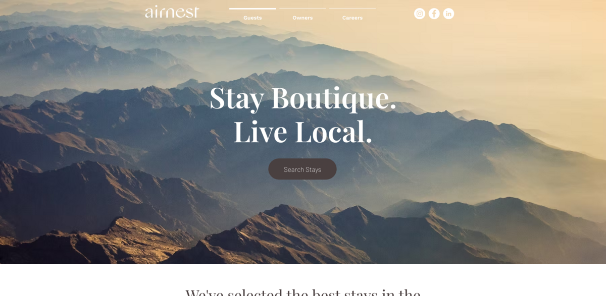 Airnest vacation rentals