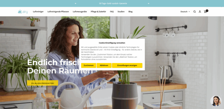 AIRY: Natural Indoor Air Purification Through Innovative Plant Technology