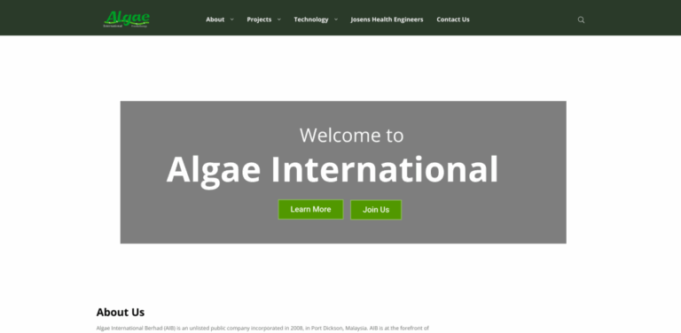 Algae International: Sustainable Microalgae Production for a Healthier Future