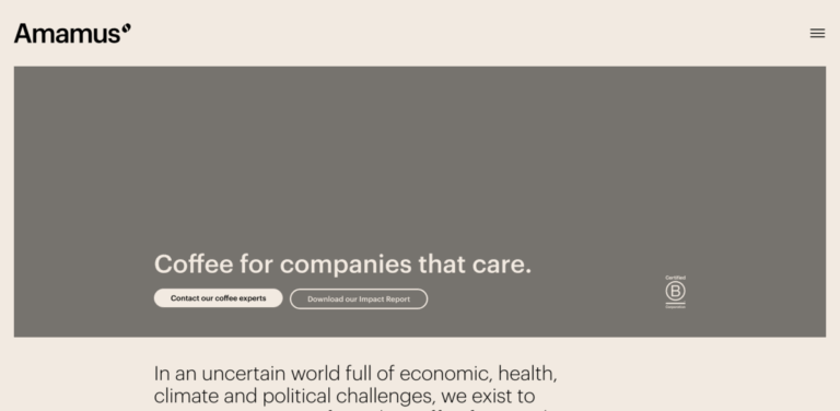 Amamus: A Coffee Company Committed to Quality and Sustainability