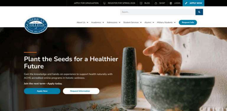 American College of Healthcare Sciences: Accredited Online Programs in Holistic Health