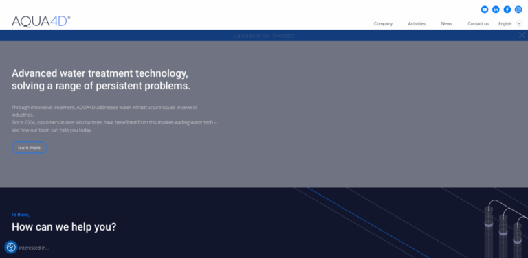 Aqua4D: Advanced Water Treatment Solutions for Sustainable Agriculture