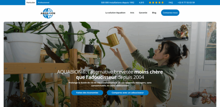 AQUABION®: Eco-Friendly Water Treatment Solution for Homes