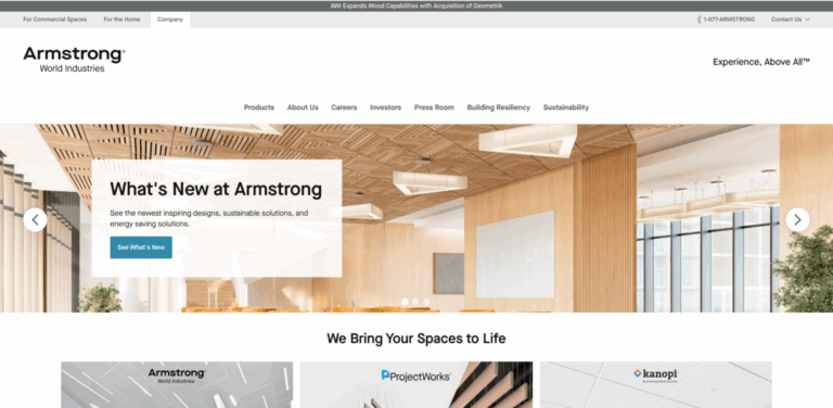 Armstrong World Industries Expands Wood Manufacturing Capabilities with Geometrik Acquisition