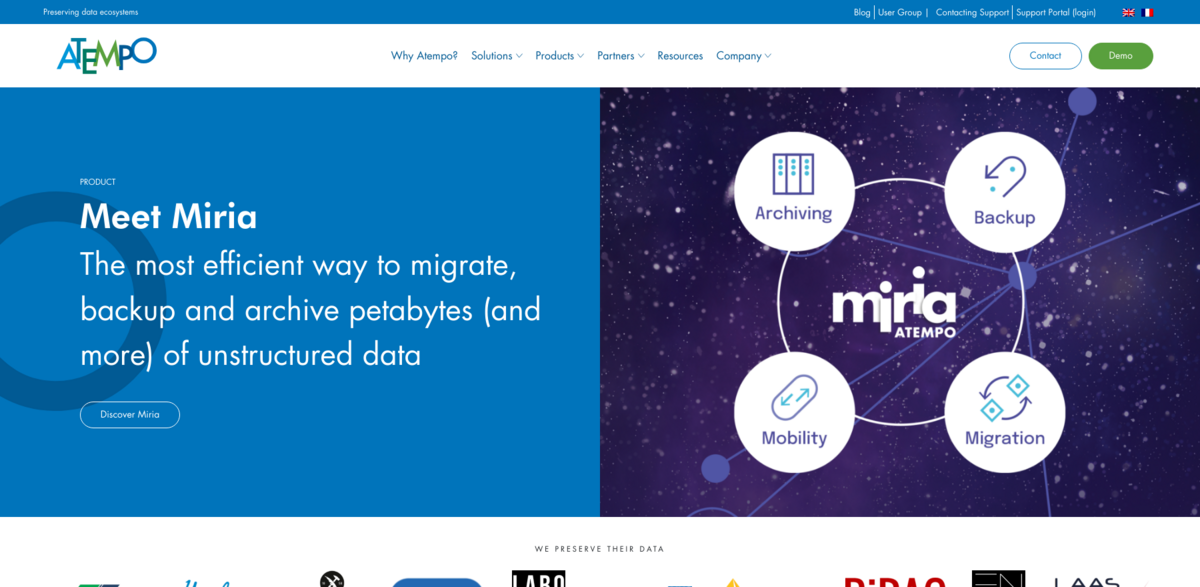 Atempo data management solutions