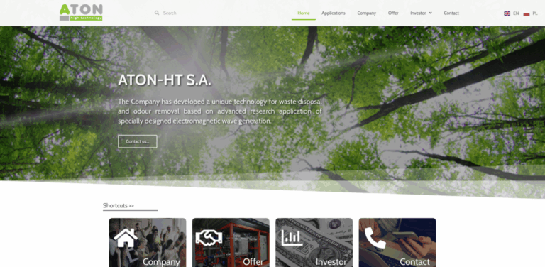 ATON-HT S.A.: Innovative Waste Disposal Technology for a Cleaner Future