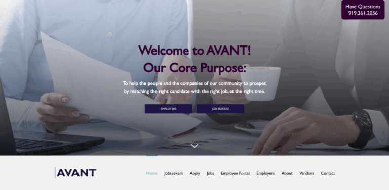 AVANT: Connecting Job Seekers with Meaningful Employment Opportunities