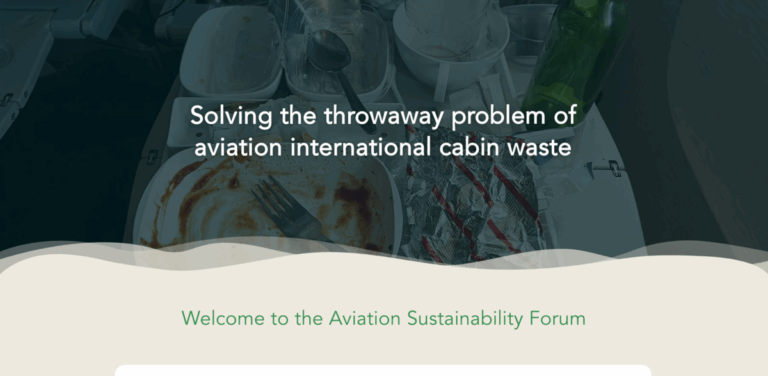 Aviation Sustainability Forum: Tackling Cabin Waste in Aviation