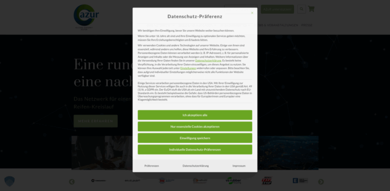 AZuR: Driving Sustainable Tire Recycling Across Europe