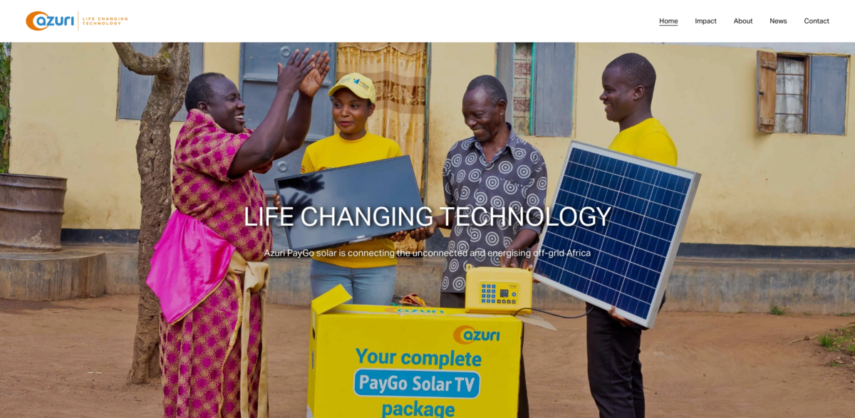 Azuri Technologies solar home systems