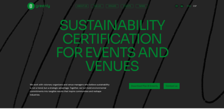 B Greenly: International Sustainability Certification for Events and Venues