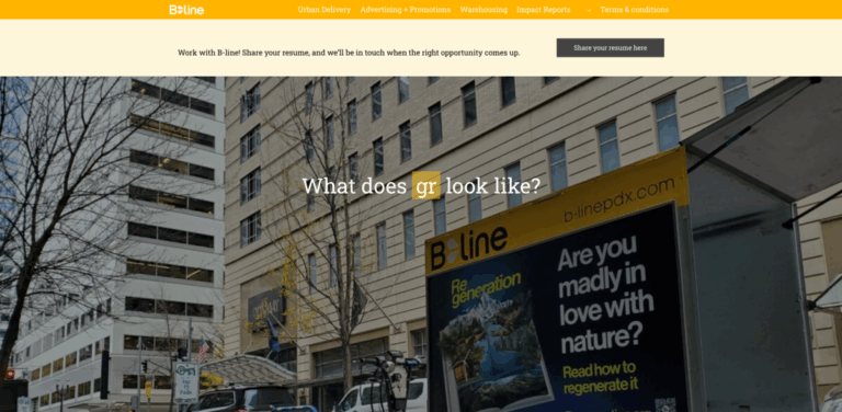 B-Line Urban Delivery: Sustainable Solutions for Last-Mile Logistics