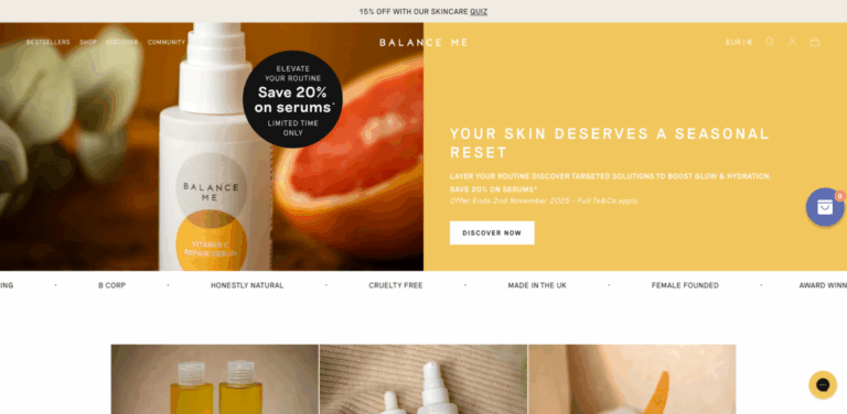 Balance Me: Natural Skincare Solutions for Every Skin Type