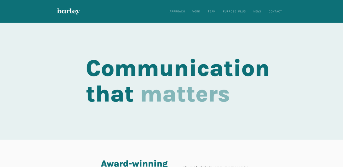 Barley: Expert Agency in Purpose-Driven Communications