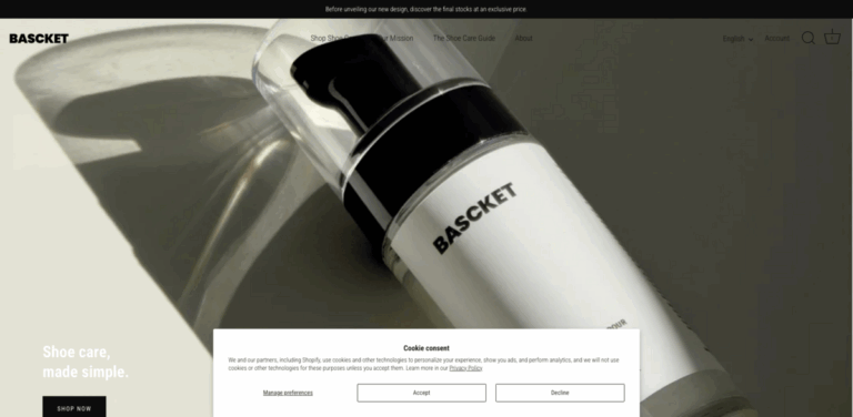Bascket: Eco-Friendly Shoe Care Solutions for Sustainable Living