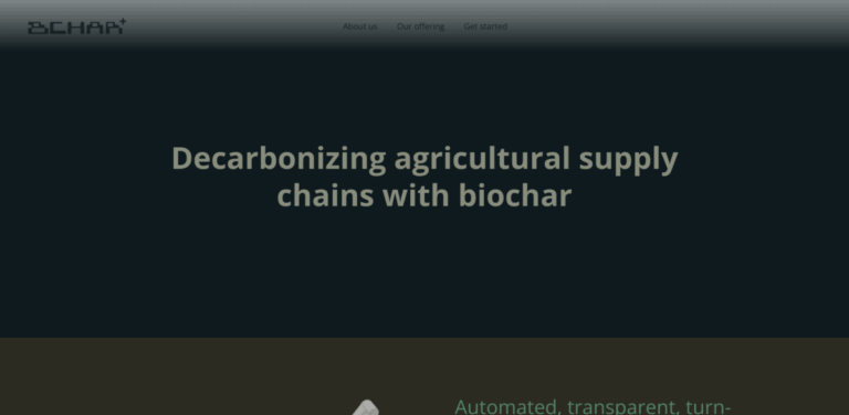 BCHAR: Decarbonizing Agricultural Supply Chains with Biochar Solutions
