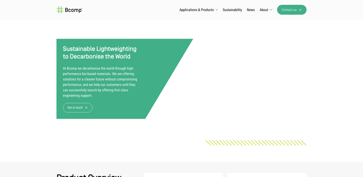 Bcomp sustainable materials