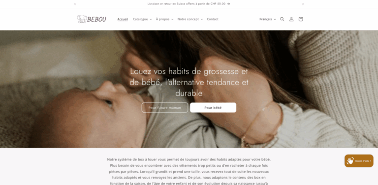 Bébou Sàrl: Sustainable Clothing Rental for Babies and Maternity