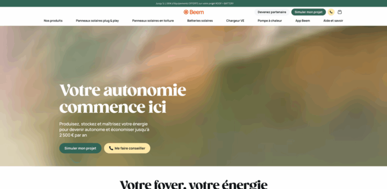 Beem: Empowering Energy Independence with Solar Solutions