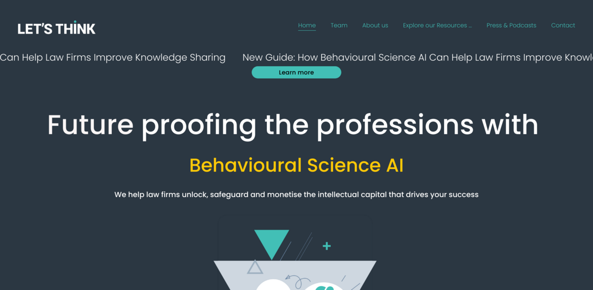 Behavioural Science AI in Legal Tech