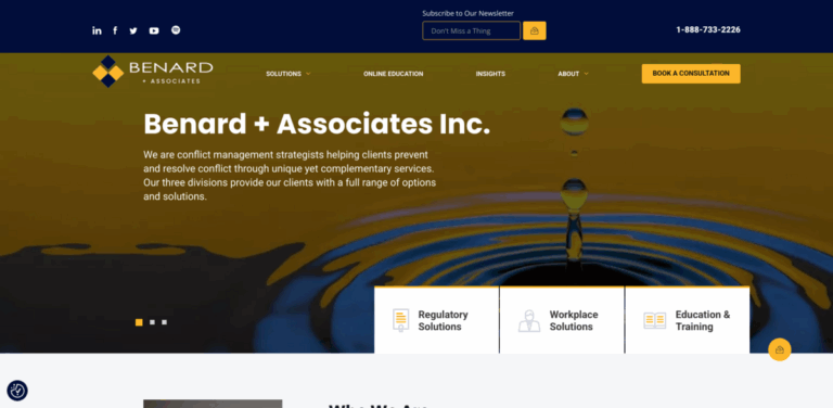 Benard + Associates: Experts in Professional Regulation and Workplace Conflict Resolution
