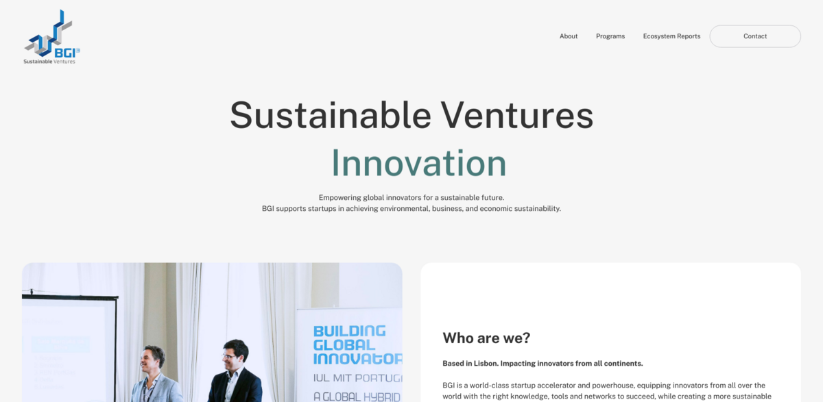 BGI startup accelerator