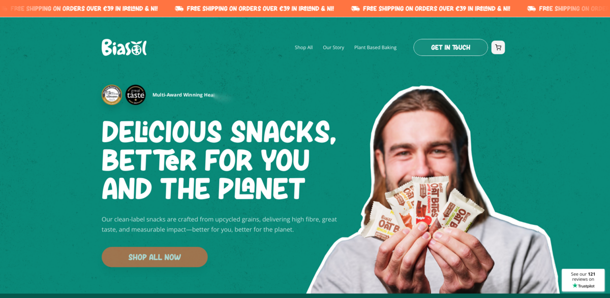 BiaSol upcycled snacks