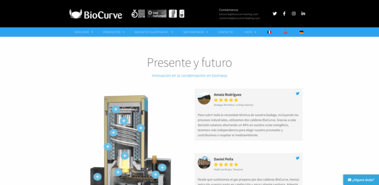 BioCurve: Efficient Biomass Boilers for Sustainable Heating Solutions