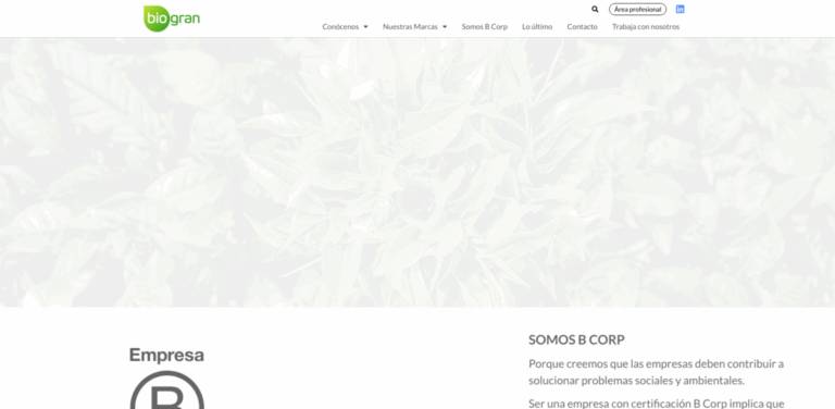 Biogran: Committed to Organic Food and Sustainable Living