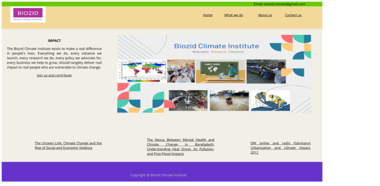 Biozid Climate Institute: Empowering Communities Through Climate Education and Green Entrepreneurship