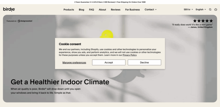 Birdie®: Enhancing Indoor Air Quality with Smart Monitoring