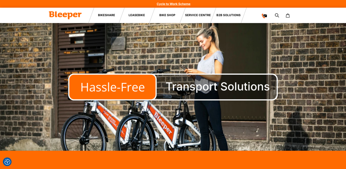 Bleeper bike rental Dublin