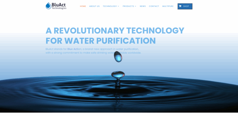 BluAct: Innovative Water Purification Solutions Using Food-Grade Materials