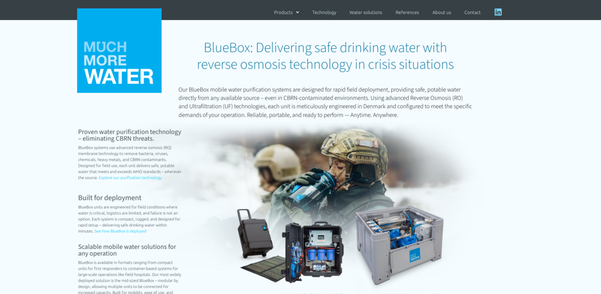BlueBox mobile water purification
