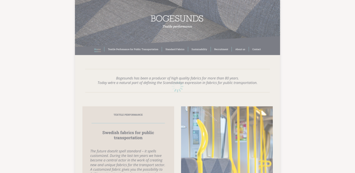 Bogesunds fabrics
